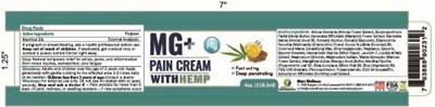 Mg+ Pain Cream With Hemp Label (2026 Otc Label Hemp Pain Cream)